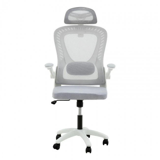 Office chair manager Delilah pakoworld mesh light grey