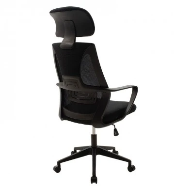 Manager office chair Dolphin pakoworld with fabric mesh in black colour