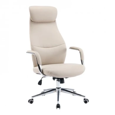 Manager office chair Ferka pakoworld beige pu 64x71x120-128cm