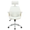 Manager office chair Fern pakoworld PU white-natural wood