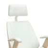 Manager office chair Fern pakoworld PU white-natural wood