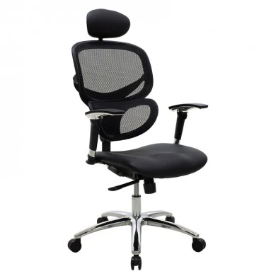 Manager office chair Freedom pakoworld SUPREME QUALITY mesh-pu in black colour
