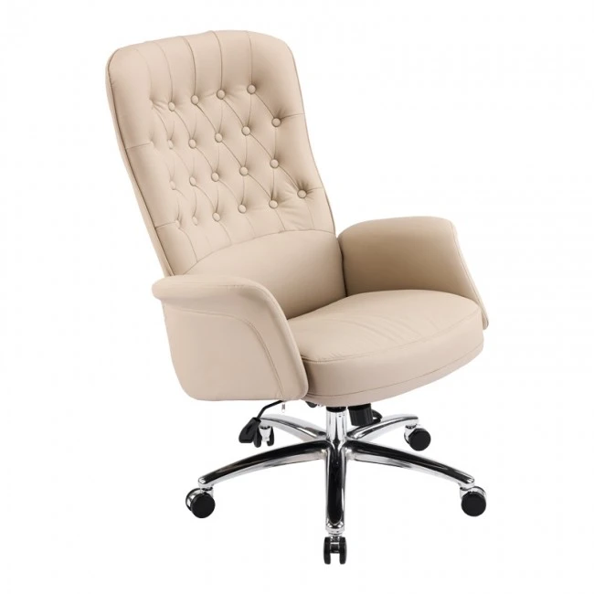 Manager office chair Kaline pakoworld beige pu 69x79x115-123cm