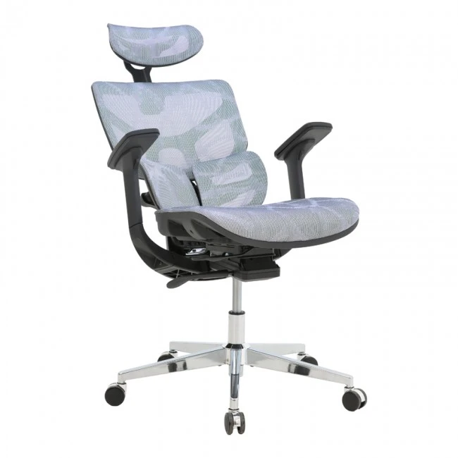 Director&#039;s office chair Karlo pakoworld blue mesh fabric 72x70x112cm