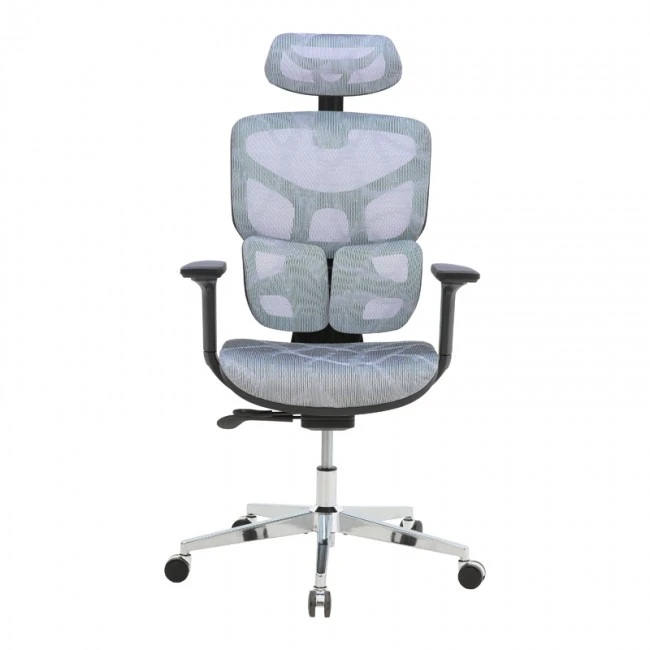 Director&#039;s office chair Karlo pakoworld blue mesh fabric 72x70x112cm