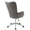 Manager office chair Kido pakoworld in grey velvet color