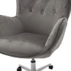 Manager office chair Kido pakoworld in grey velvet color
