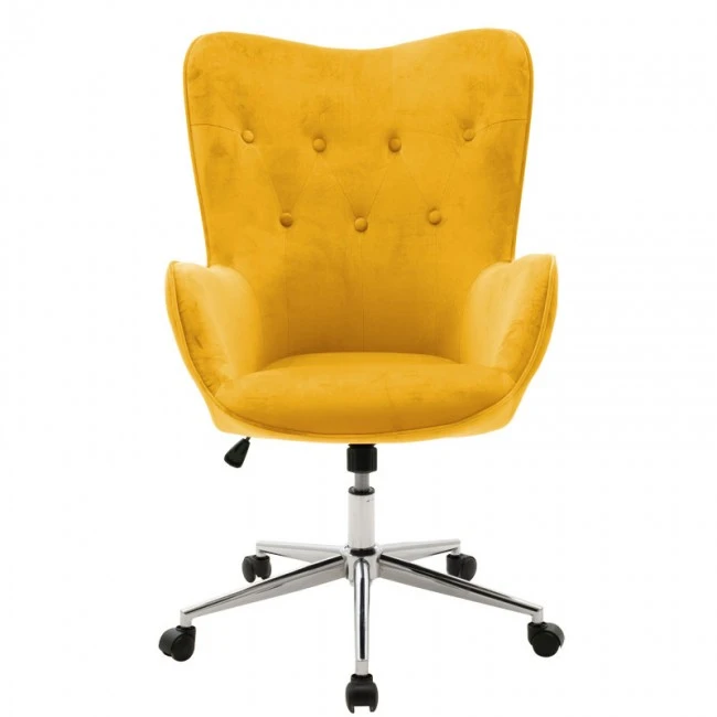Manager office chair Kido pakoworld yellow velvet