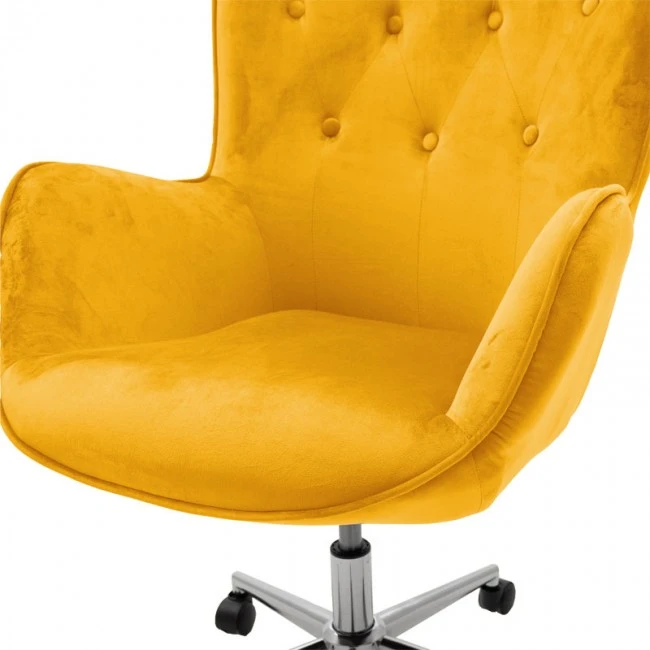 Manager office chair Kido pakoworld yellow velvet