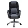 Manager office chair Lockie pakoworld with PU in black- grey fabric
