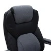 Manager office chair Lockie pakoworld with PU in black- grey fabric