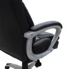 Manager office chair Lockie pakoworld with PU in black- grey fabric
