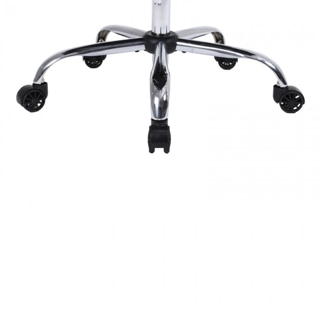 Manager&#039;s office chair with footrest Zance pakoworld black pu-chrome metal leg 70x66x112-120cm