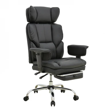 Manager&#039;s office chair with footrest Zanci pakoworld black pu 70x66x112-120cm