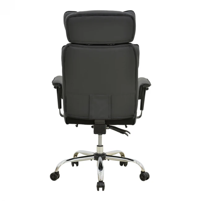 Manager&#039;s office chair with footrest Zanci pakoworld black pu 70x66x112-120cm