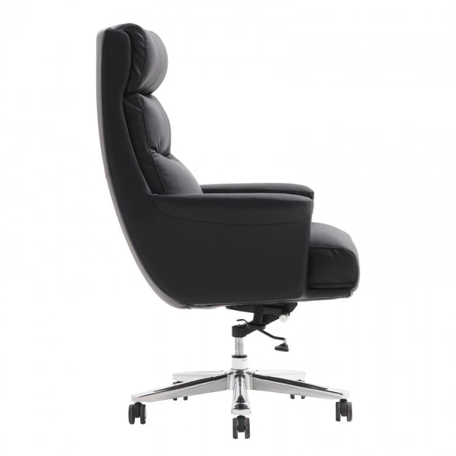 Manager&#039;s office chair Nagal pakoworld PU in black color 71x73x117-123cm