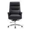 Manager&#039;s office chair Nagal pakoworld PU in black color 71x73x117-123cm