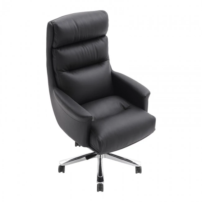 Manager&#039;s office chair Nagal pakoworld PU in black color 71x73x117-123cm
