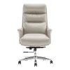 Manager&#039;s office chair Nagal pakoworld PU in beige color 71x73x117-123cm