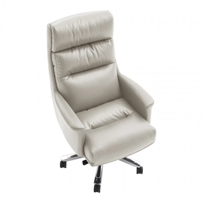 Manager&#039;s office chair Nagal pakoworld PU in beige color 71x73x117-123cm