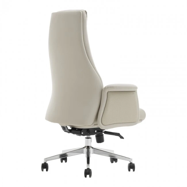 Manager&#039;s office chair Rekter pakoworld PU in beige color 77x65x119-127cm