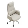 Manager&#039;s office chair Rekter pakoworld PU in beige color 77x65x119-127cm