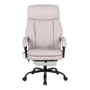 Sedici pakoworld director&#039;s office chair with massage mechanism - pu beige 72x63x115-123cm