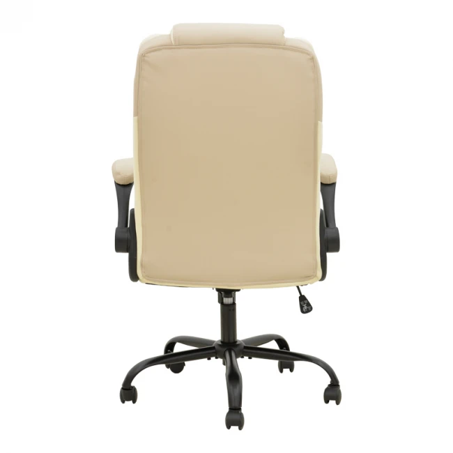 Stellar pakoworld pu manager&#039;s office chair in beige-ecru shade 70x77x110-119cm