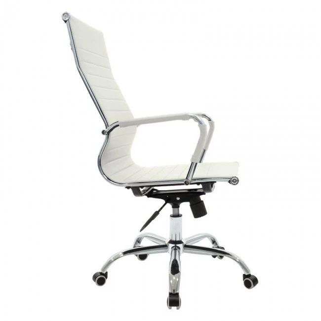 Manager office chair Valter pakoworld white pu 55.5x58x108cm