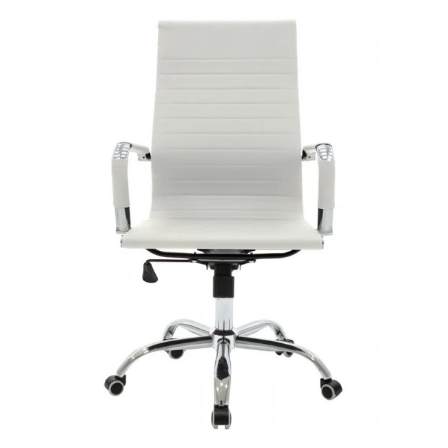 Manager office chair Valter pakoworld white pu 55.5x58x108cm