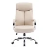 Manager office chair Venza pakoworld beige pu 70x65x117-124cm