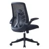 Office chair Enrich pakoworld with fabric mesh in black colour