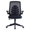 Office chair Enrich pakoworld with fabric mesh in black colour