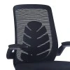 Office chair Enrich pakoworld with fabric mesh in black colour
