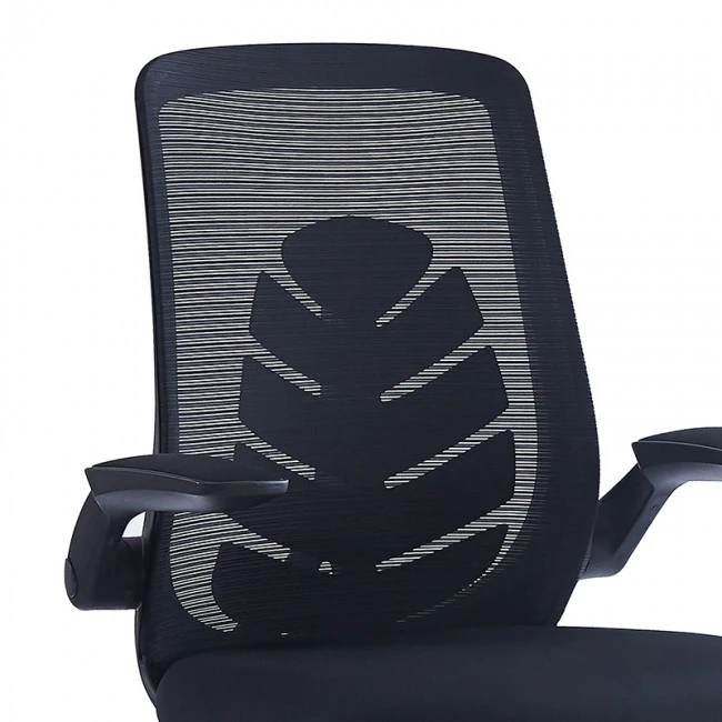 Office chair Enrich pakoworld with fabric mesh in black colour
