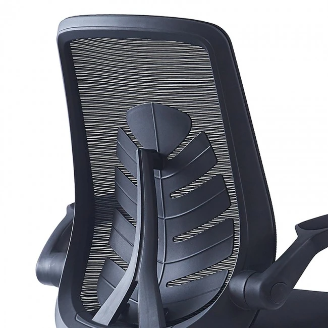 Office chair Enrich pakoworld with fabric mesh in black colour