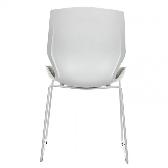 Visitor office chair Genuine pakoworld PP white-grey