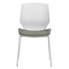 Visitor office chair Genuine pakoworld PP white-grey