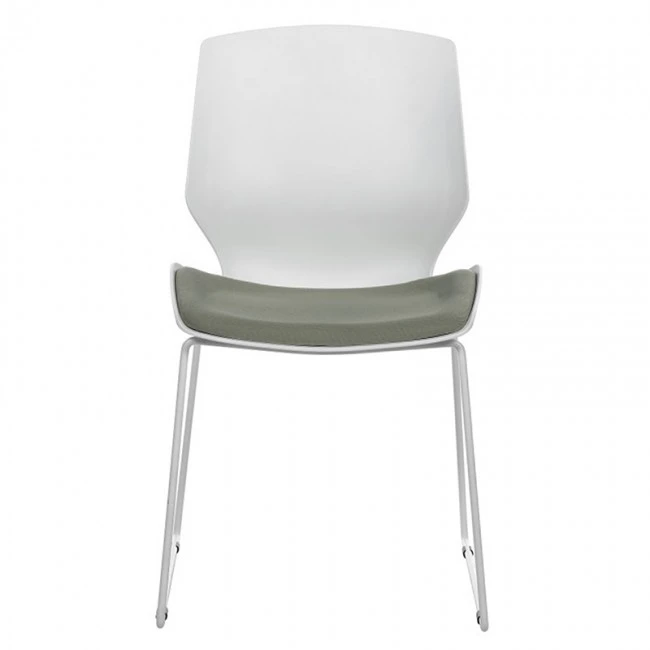 Visitor office chair Genuine pakoworld PP white-grey