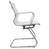 Visitor office chair Valter pakoworld white pu 55.5x52x95.5cm