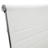 Visitor office chair Valter pakoworld white pu 55.5x52x95.5cm