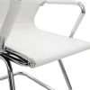 Visitor office chair Valter pakoworld white pu 55.5x52x95.5cm