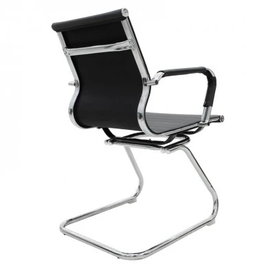 Valter pakoworld guest office chair black pu 55.5x48x88cm