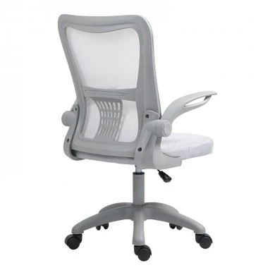 Work chair manager Annalise pakoworld mesh grey 57χ53χ100cm