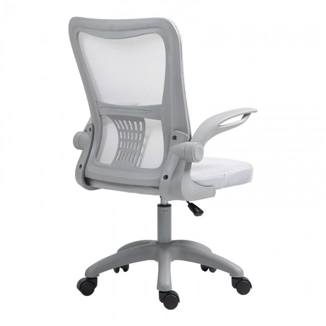 Work chair manager Annalise pakoworld mesh grey 57χ53χ100cm
