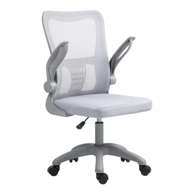 Work chair manager Annalise pakoworld mesh grey 57χ53χ100cm