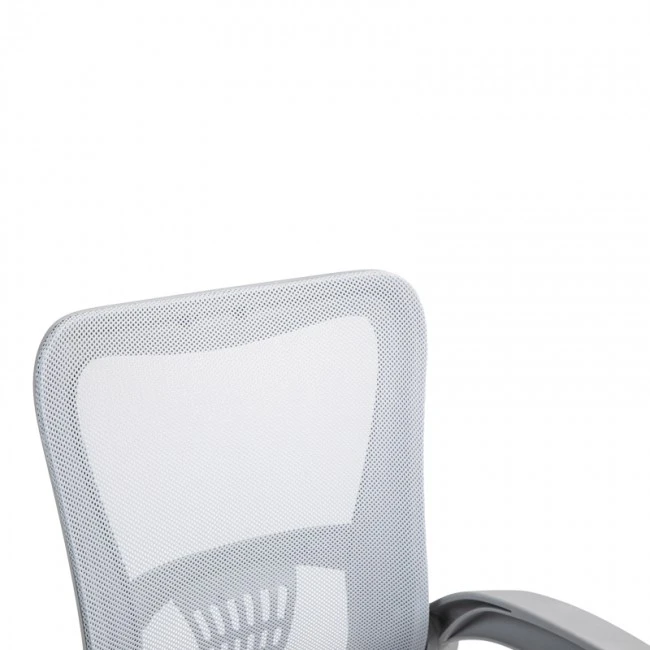 Work chair manager Annalise pakoworld mesh grey 57χ53χ100cm