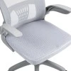 Work chair manager Annalise pakoworld mesh grey 57χ53χ100cm