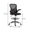 Work chair manager Derzio pakoworld mesh black fabric 62x53x131cm