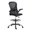 Work chair manager Derzio pakoworld mesh black fabric 62x53x131cm